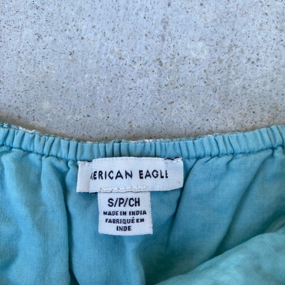 American Eagle Outfitters Teal Floral Camisole - Picture 2 of 2